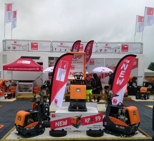Altrad Belles range of RPX forward/reverse plate compactors 